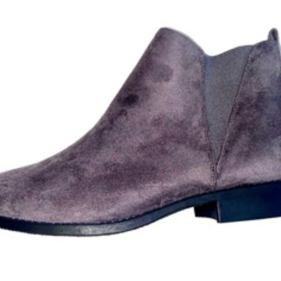 Rue21 Boots Women's Vee Gray Suede Ankle Boot Bootie Size 6 - Picture 6 of 7